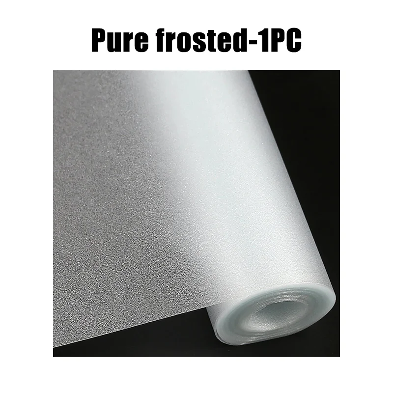 2 Meter Matte Frosted Window Film Privacy Protective Decorative Glass Tint Film for Home Opaque Self Adhesive Window Sticker: 60cm*5m / black