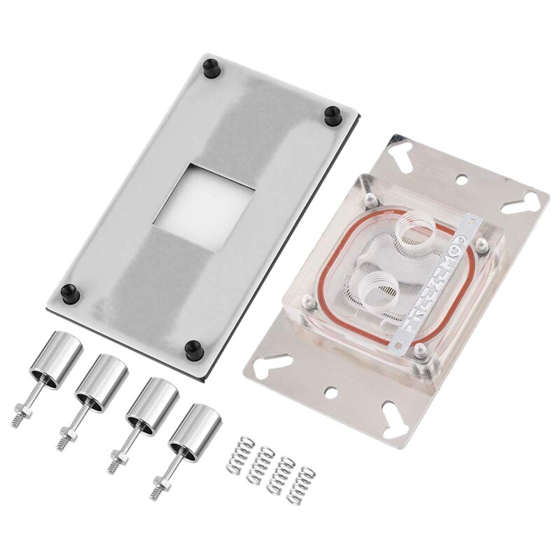 FREEZEMOD Acrylic Top CPU Water Cooling Block Sprayable RGB CPU Liquid Block with 0.3 Channel for AMD AM3+ AM4 RGB Light