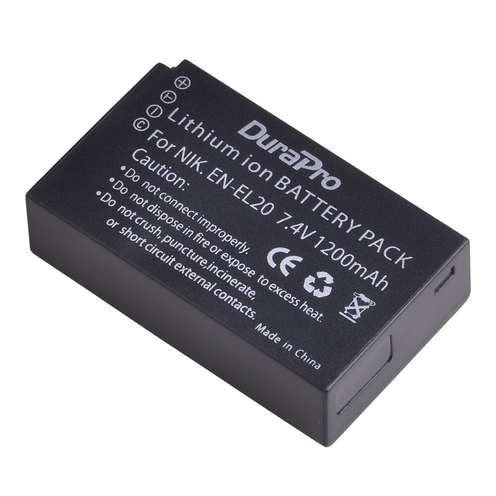 No -el20 en-el20a batteri + lcd dobbel lader for nikon coolpix  p1000, 1 j1, 1 j2, 1 j3, 1 s1, 1 v3,  coolpix a, coolpix  a 1