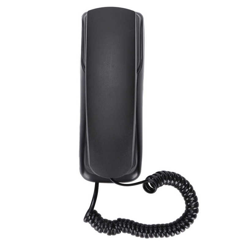 Mini Phone Office Telephone Wall Mounted Telephone Corded Fixed Phone with Re-dial Pause Function for Home Office Hotel Bathroom