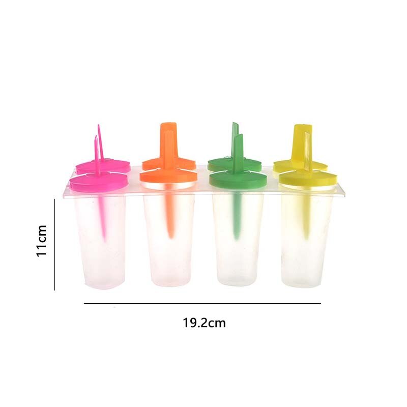 Mode Populaire 8 Mobiele Ijs Popsicle Mallen Koken Gereedschap Rechthoek Vormige Herbruikbare Diy Bevroren Ijs Pop Bakken Mallen