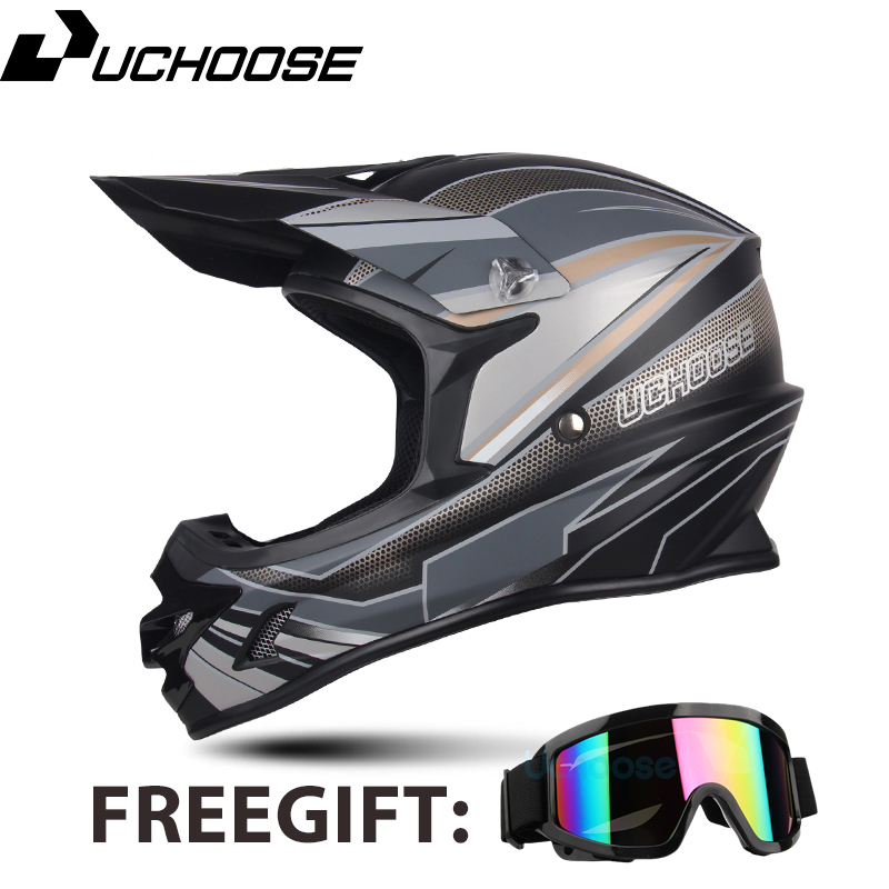 Enviar gafas DOT Adulto Mujer Hombres Cascos únicos Motocross Off Road Casco Downhill: Azul / M