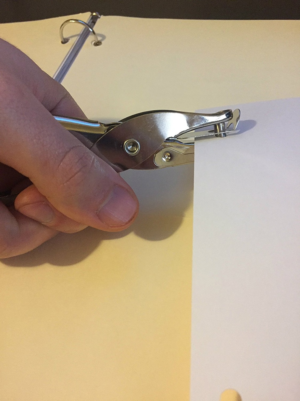 Metal Puncher for Quick and Easy Holes in Cardstock and Any Size Paper or Binder, Perfect for Arts, Crafts and Designs