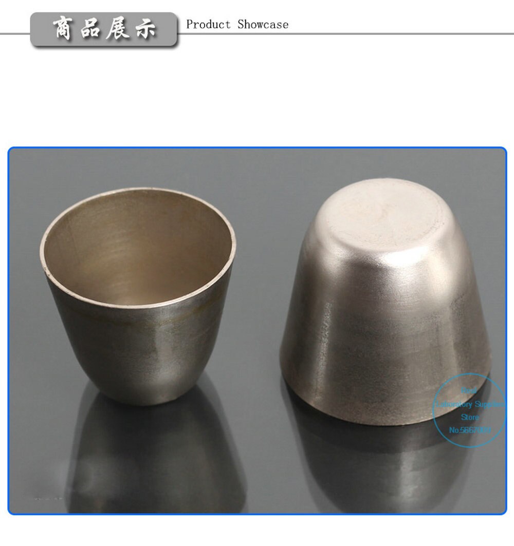 1 stücke labor 30ml /50ml Nickel tiegel mit abdeckung für hohe temperatur und Alkali widerstand