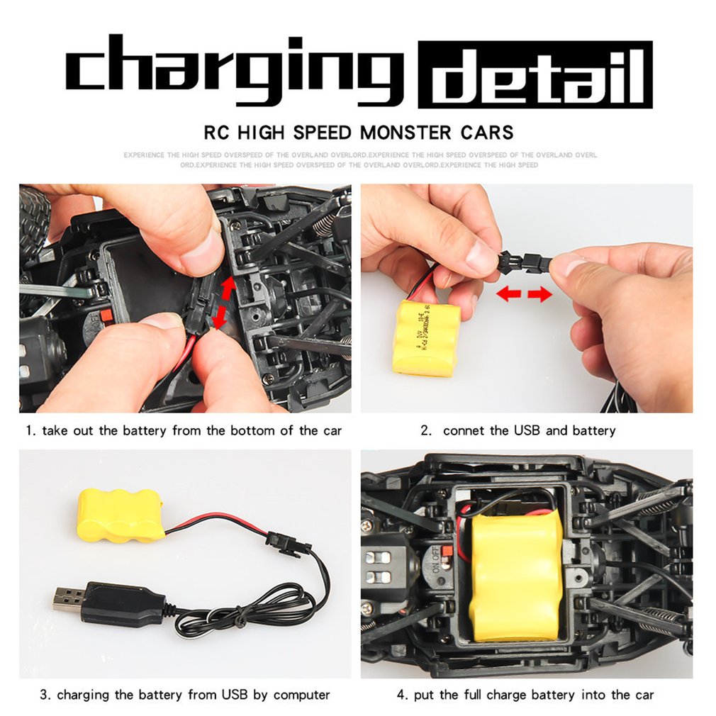 S-003 1/22 Scale 2.4Ghz 4WD High Speed RC Crawler Climber Buggy Off-Road Rock RC Remote Control Car Model RTR with Waterproof