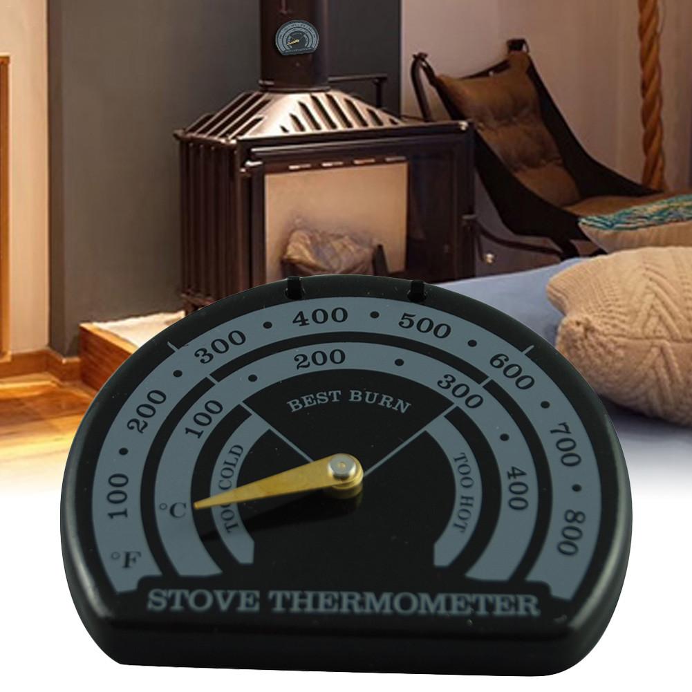 Magnetic Fireplace Stove Fan Thermometer Stove Burn Indicator Heater Temperature Gauge Meter Stove Pipe Fan Thermometer