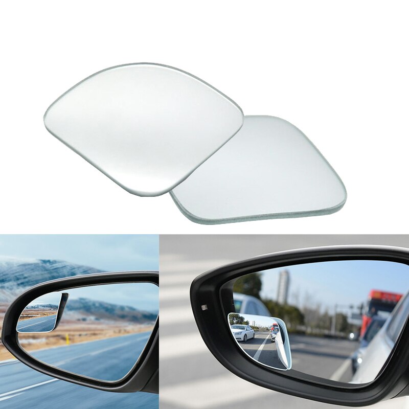 Auto Accessoires Auto Dodehoekspiegel Verstelbare Frameloze Hd Glas Angle Ronde Convex Parking Extra Achteruitkijkspiegel 1 Paar