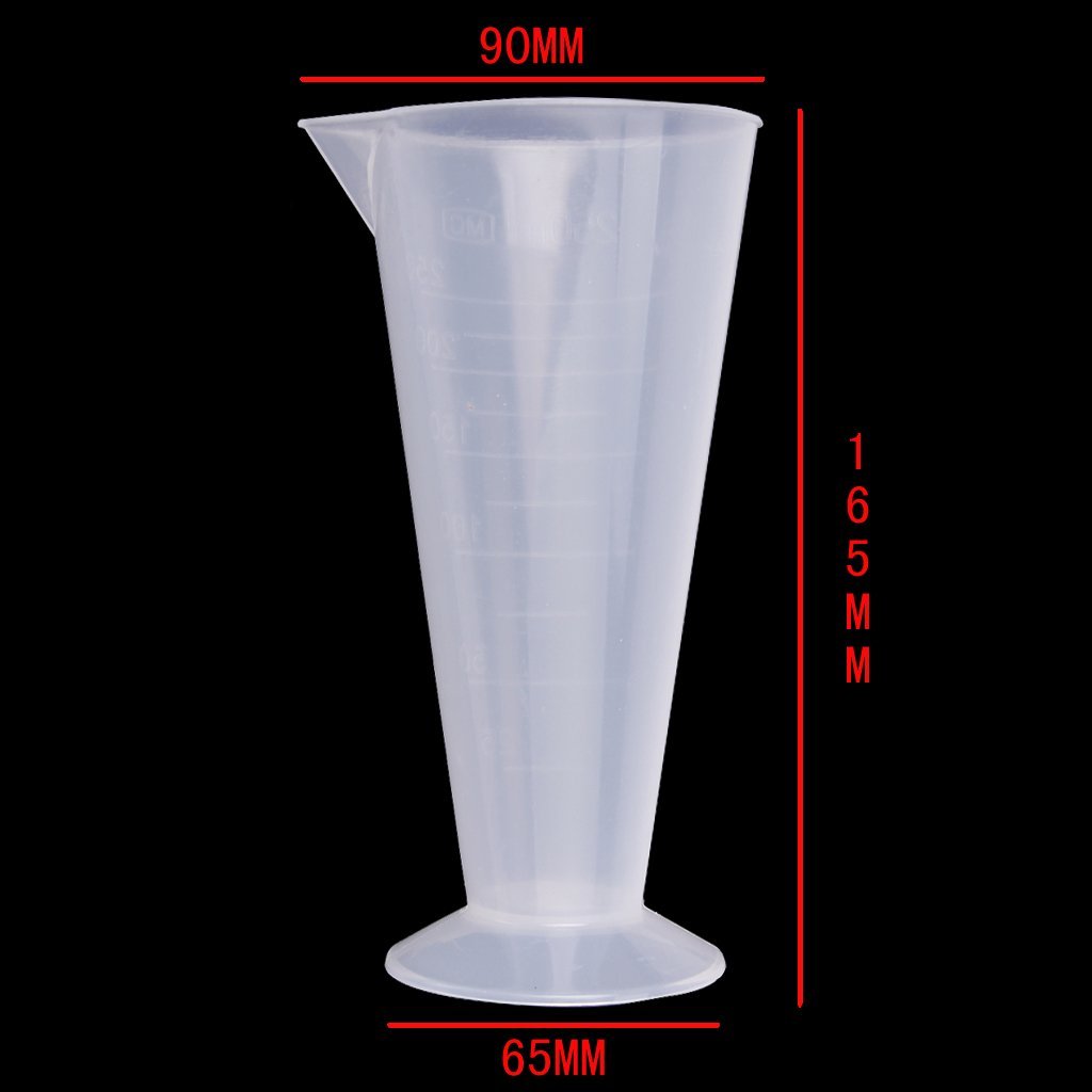 250ml Kitchen Laboratory Plastic Measurement Beaker Measuring Cup