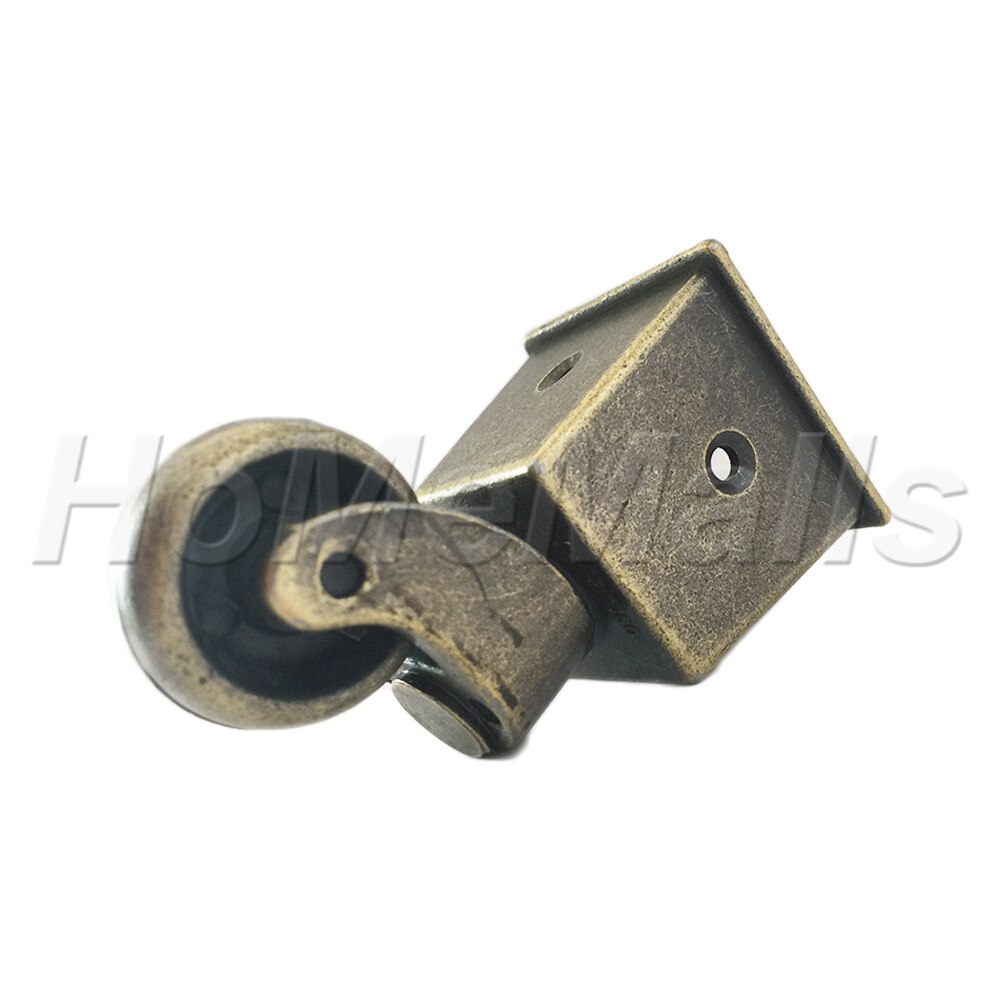 4pcs Swivel Caster Wheels Metal Casters 360 Degree No Noise Furniture Casters For Table Cabinet Zinc Alloy Furniture Hardware