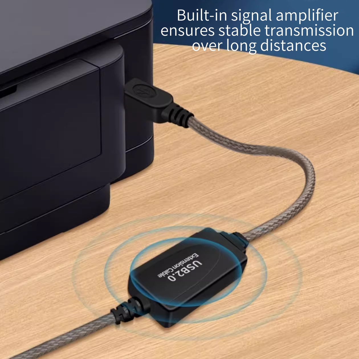 10M 15M USB 2.0 B Cable with Chip High Speed Active Repeater Data Cord 1.5M 3M 5M USB-B Passive Cable for Laptop Printer Scanner