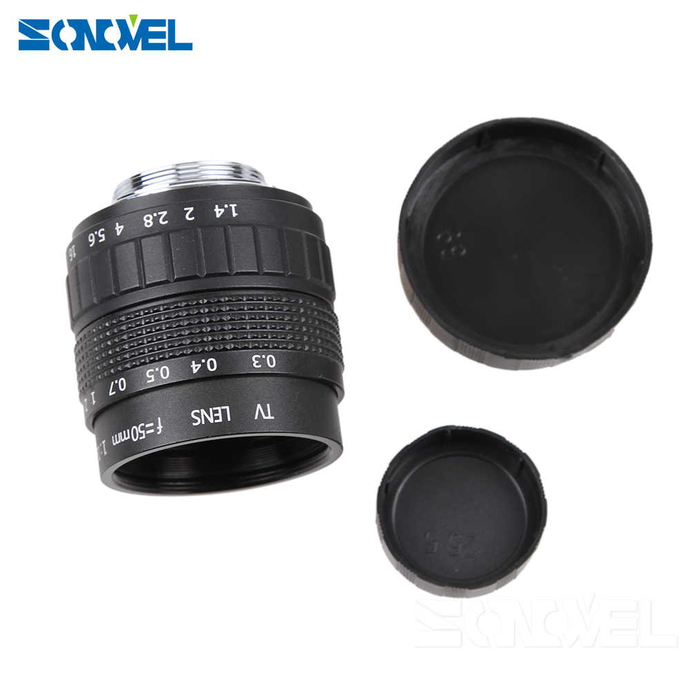 50 Mm F1.4 Cctv Tv Movie Lens + C Mount + Macro Ring Voor Nikon 1 AW1 S2 J4 J3 j2 J1 V3 V2 V1 Mirrorless Camera C-NI