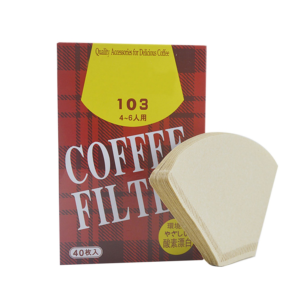 1 sæt dryppapir kaffefilter  v01 v02 101 102 103 no.6 no.9 kaffesipose tilbehør til espresso-te: 103