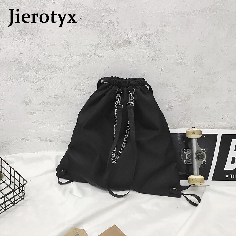 JIEROTYX Casual High Capacity Women's Shoulder Bag Double Shoulder Strap Teenagers Cool Crossbody Bags