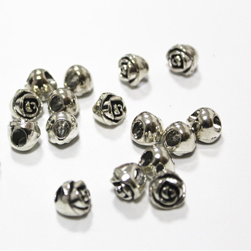 10 st retro tibetanskt silver hårfläta manschetter clip pärlor 5 stilar kan väljas hårringar i flera storlekar ca 7mm/5mm/4mm hål