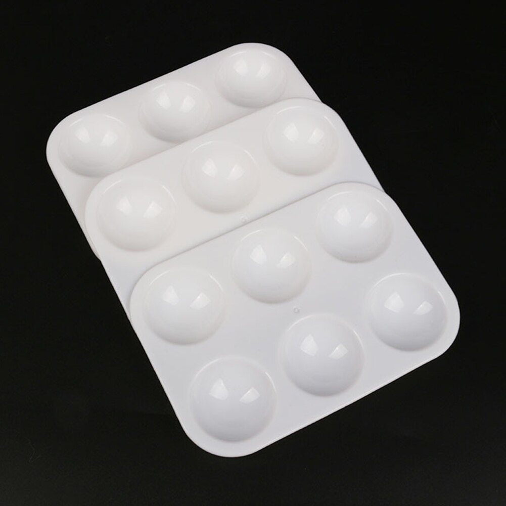 25Pcs Art Supplies Paint Palette Watercolor Pallets Drawing Artist Plastic 6 Well Rectangular Tray Painting Tool