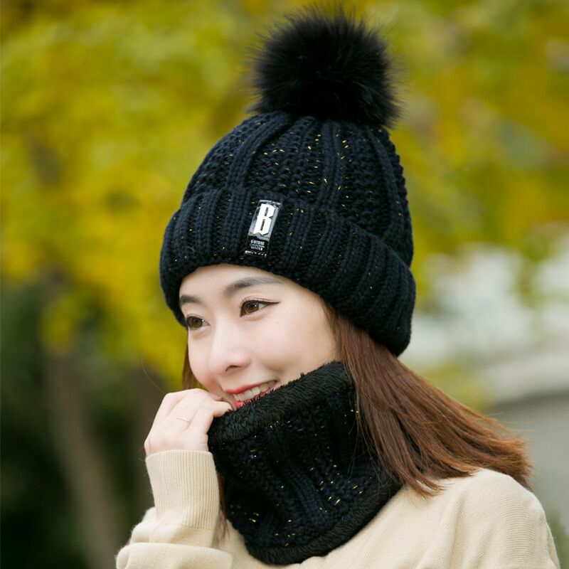 Winter gebreide mutsen dames dikke warme muts skullies muts dames gebreide letter muts mutsen mutsen outdoor rijsets