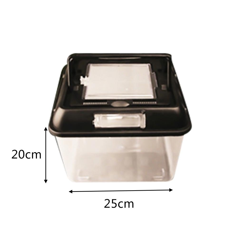 Reptile Terrarium Breeding Incubating Box Spider Frog Box Lizard Snake Turtle Tank Cylinder Cage Fish Tank For Eggs Incubation: L