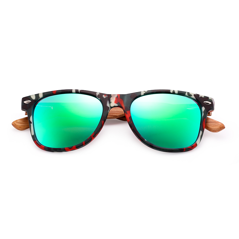 Gafas de sol de madera para niños HU accesorios de gafas para niñas gafas de sol rectangulares espejo uv400 lente GR1005: NO.1