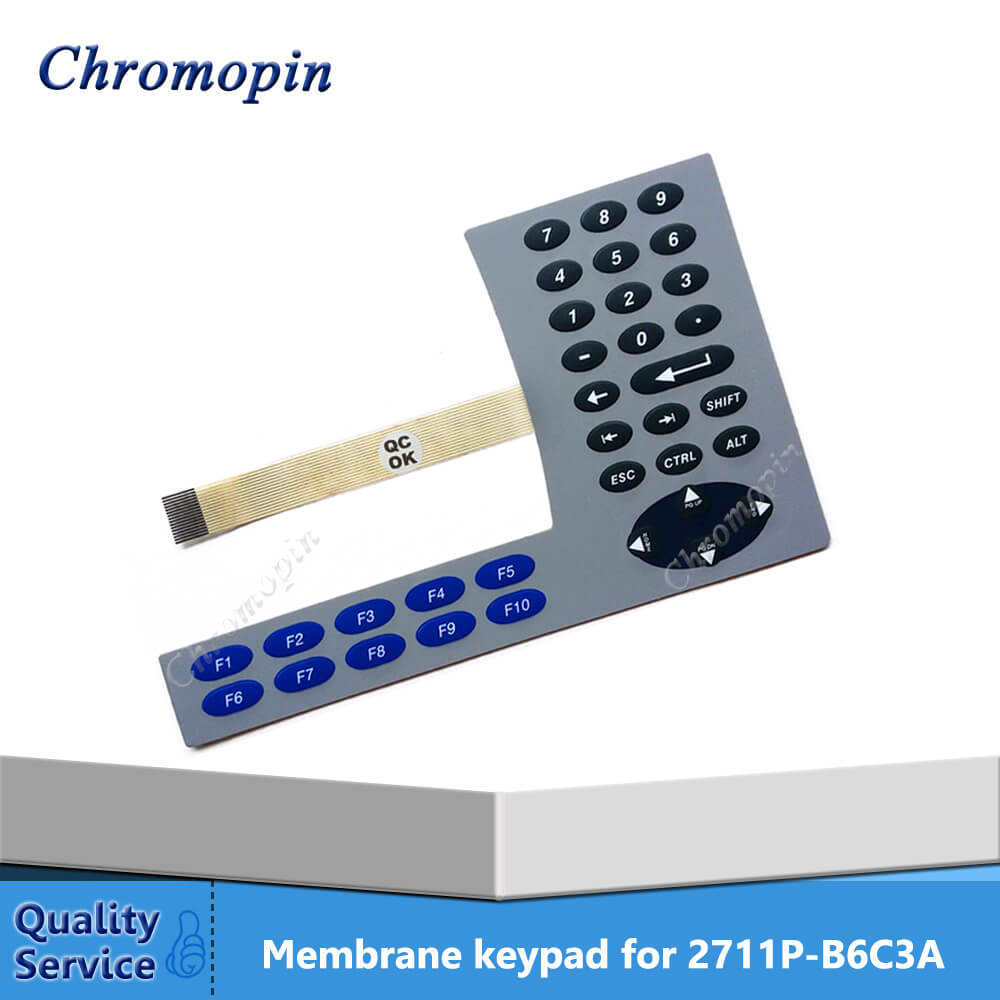 Membrane keyboard switch for AB 2711P-B6C3A 2711P-B6C3D 2711P-B6M3A 2711P-B6M3D PanelView Plus 600 Membrane keypad