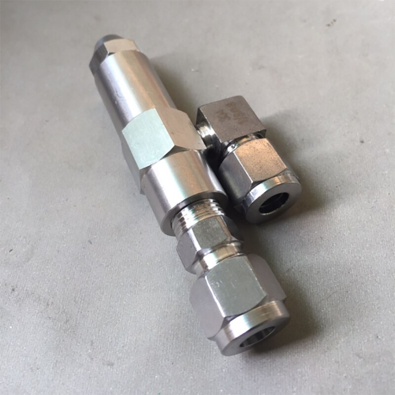 1.0mm Waste Oil Burner Nozzle,Air Atomizing Nozzle,Fuel Oil Nozzle,Full Cone Oil Spray Nozzle-Silver