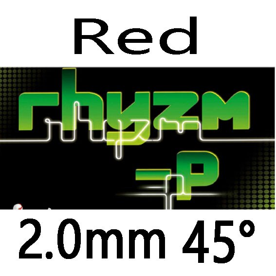 Joola RHYZM-P (Spin & Control, para 40 +) rhyzm-p Ping Pong De goma Tenis De Mesa: Red 2.0mm H45