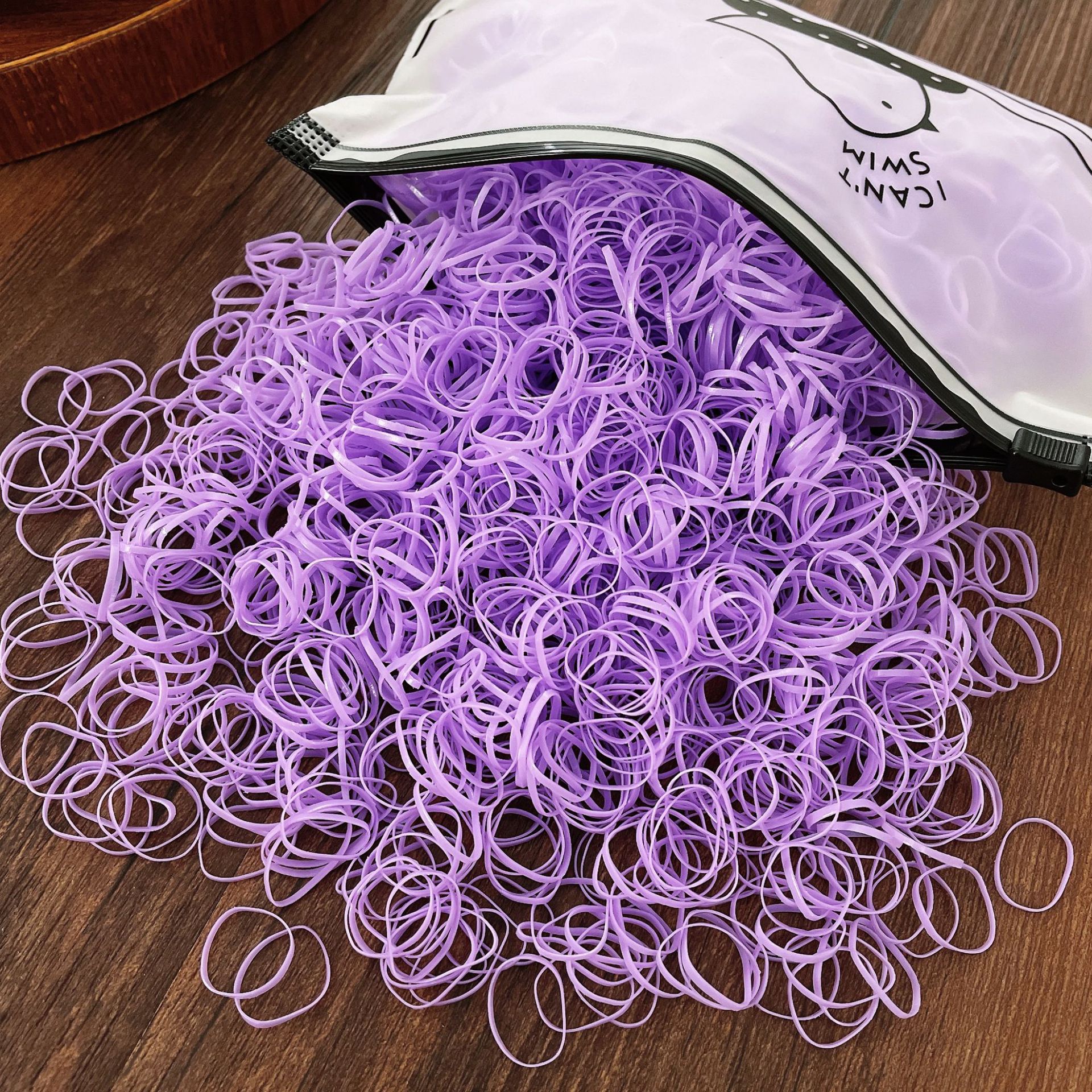 500/Pack Girls Colorful Small Disposable Hair Bands Thicken Elastic Rubber Band Ponytail Holder Hair Accessories: Orange