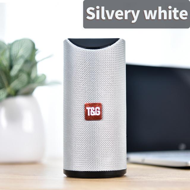 TG-113 Bluetooth Speakers Portable True Wireless Sound Box Waterproof Loudspeaker Mini Column Music Bass Outdoor Speaker: GRAY