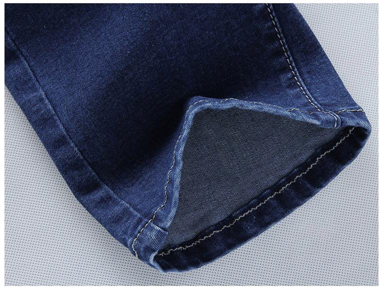 Mænds mærke afslappet kinesisk drage maleri farverig bomuld denim mønster print blå slim fit jeans