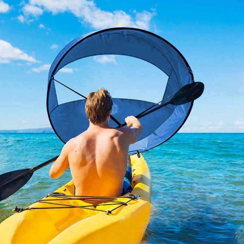 42 Inch Boat Wind Paddle Sailing Kit Foldable Kayak Boat Windpaddle Downwind Sail Kit for Kayak Accessories