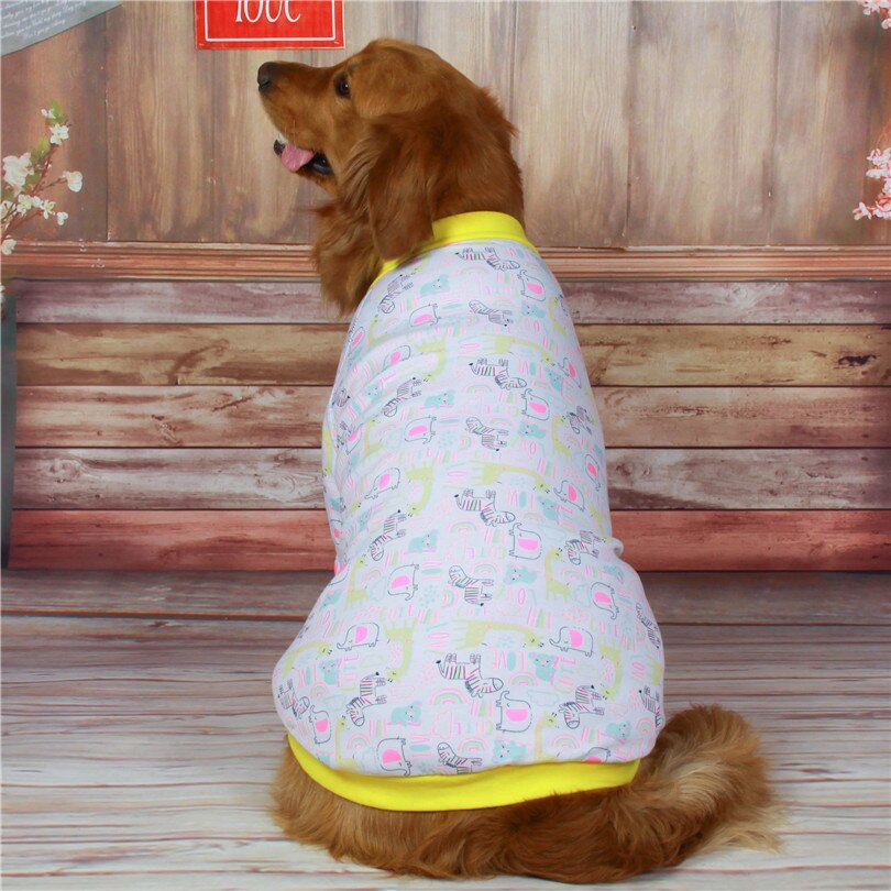 Big dog clothes spring and summer pure cotton dog two-legged clothes Labrador Husky large and medium-sized dog clothes dog coat