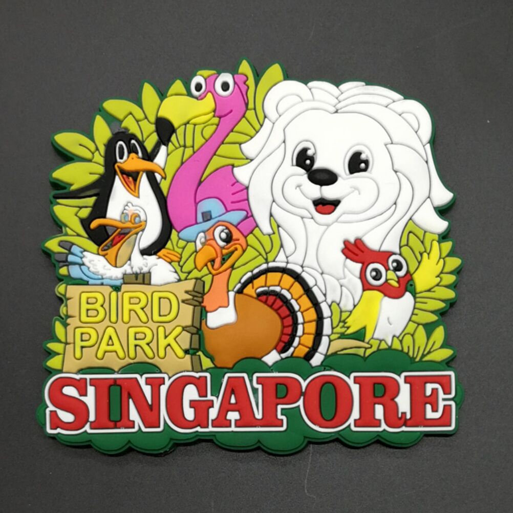 Singapore Rubber Fridge Magnet Tourist Souvenirs Refrigerator Magnetic Stickers Travel collection