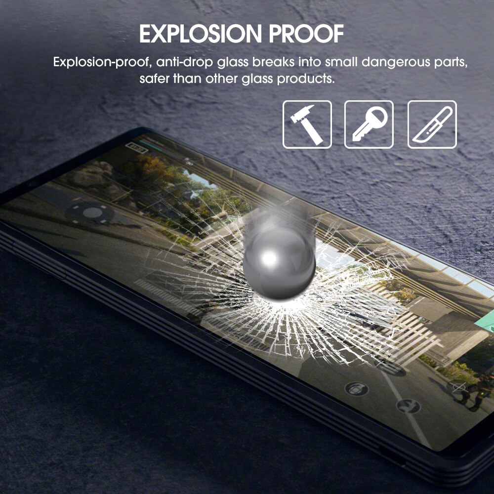 2 Pieces Tempered Glass For Sony Xperia Pro-I Screen Protector Anti-shatter HD Film on For Xperia Pro i Protective Glass