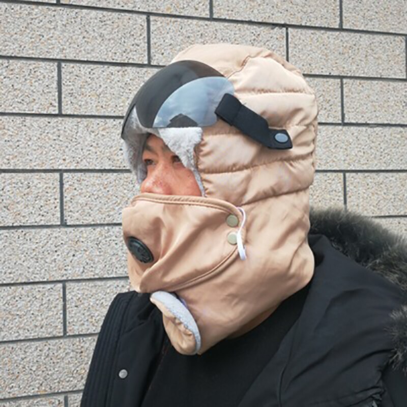 unisex Winter warm Neue Kappen Dicken Gläser Lei Feng Hüte Radfahren Winddicht Winter draussen Mittleren verändert Und Ältere Bomber hüte: 15