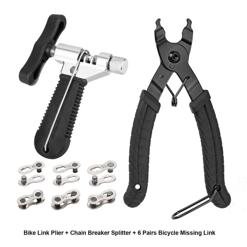 12 stuks universele fietsketting reparatiegereedschappen fietsschakeltang breker splitter  n0ha
