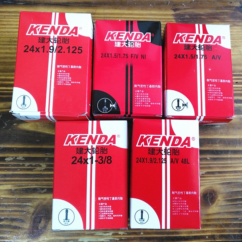Kenda – chambre à air 24 pouces pour vélo pliable, 24x1-3/8, 1.5, 1.9, AV, FV, BMX, pneu en caoutchouc