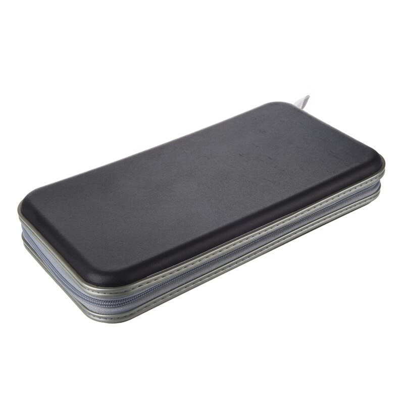 Housse de transport pour Album CD DVD, 80 disques, étui de rangement pour portefeuille, boîte rigide: Black
