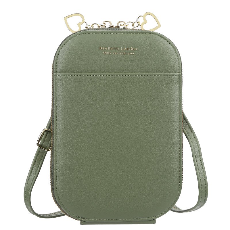 Petit sac à bandoulière jaune pour femme, à la , avec poche pour téléphone, de supérieure, , été, 2022: Green