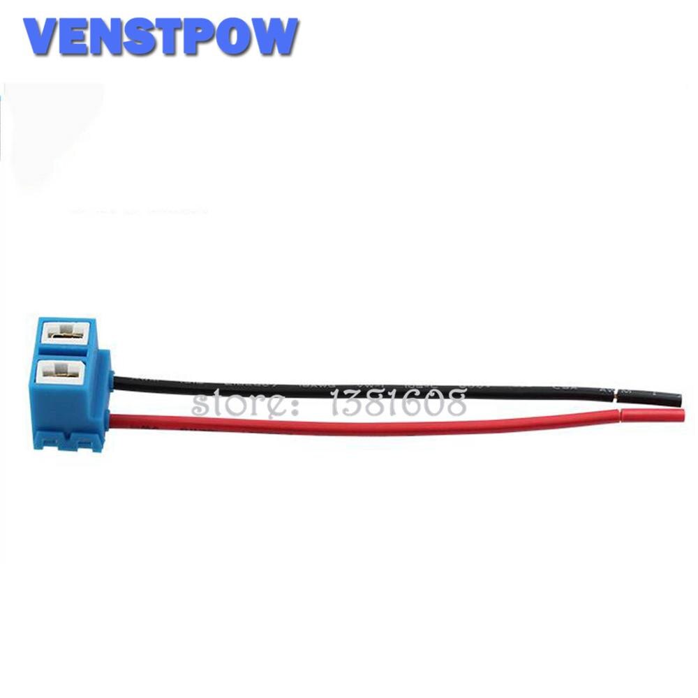 1PC Car H1 H4 H7 H11 HB3 HB4 Headlight Ceramic Bulb Holder Extension Automotive Wire Halogen Adapter Socket Lamp Connector: H7