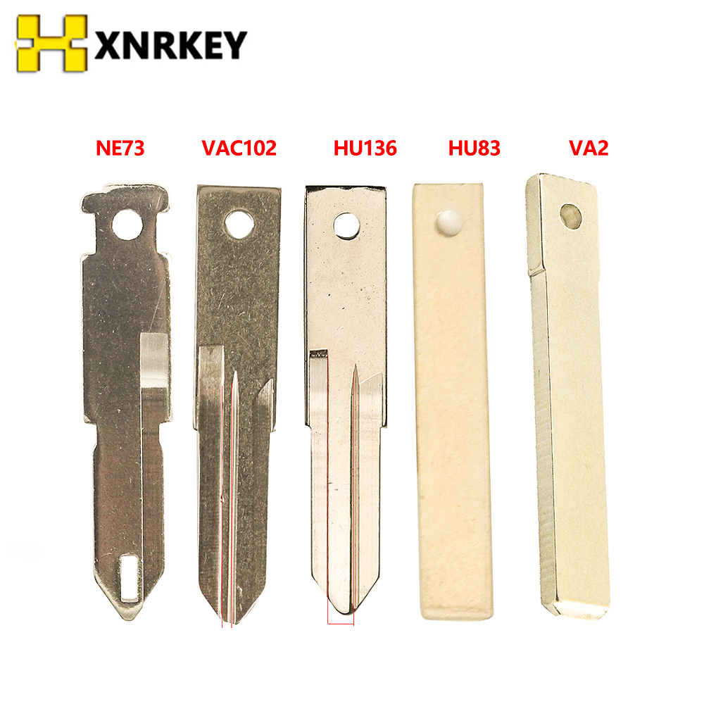 XNRKEY VAC102 HU136 VA2 HU83 NE73 lama chiave auto non tagliata per lama di ricambio Renault