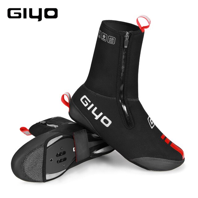 Giyo fiets overschoenen waterdicht winddicht regenbestendig fleece mtb racefiets warme fietsschoenen overschoenen fiets winter thermische beschermer: Doek  - 02h dik / S 36.5-37.5