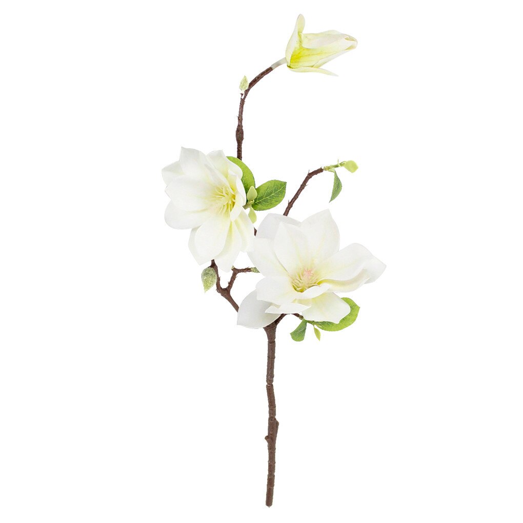 3-head Artificial Flower Branch Simulation Flower Bouquet with Leaves Home Office Floral Decor: 04