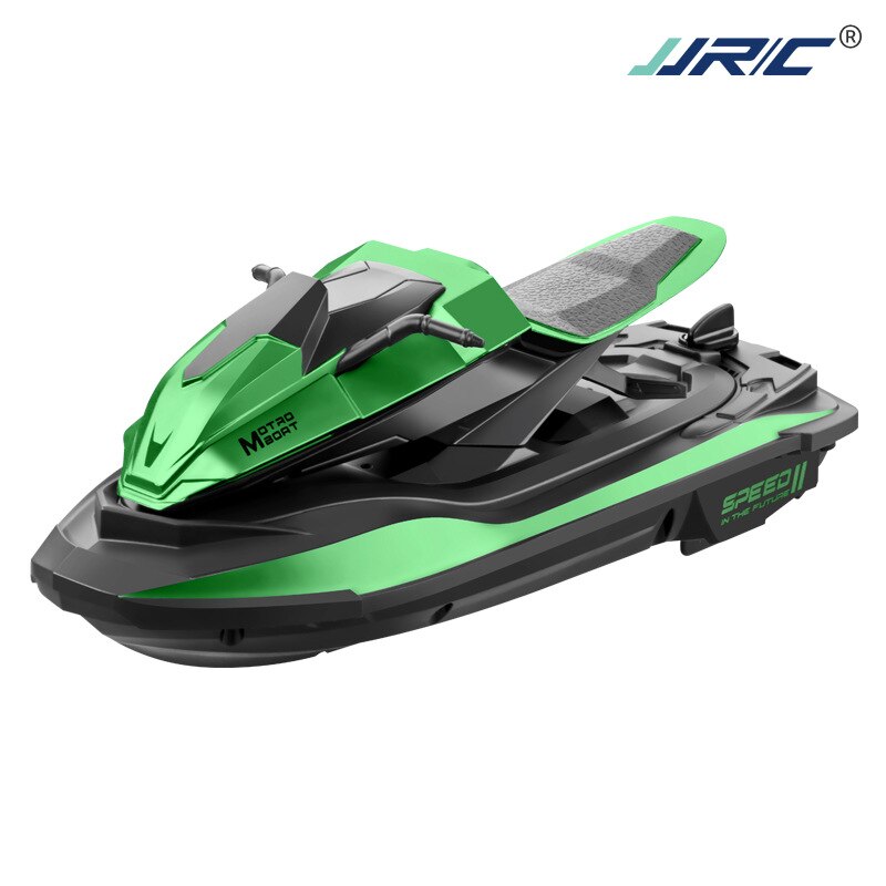 JJRC – bateau télécommandé, 2.4G, Mini Jet Ski, eau, vitesse, jouet d&#39;extérieur pour enfants: green
