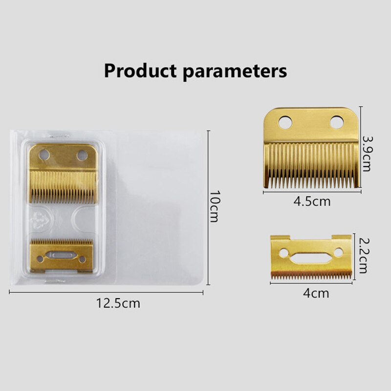 4 Stuks Voor Wahl Magic Clip Cord &amp; Draadloze Vervanging Mes + Mes (Staal Blade)-Goud &amp; Zilver