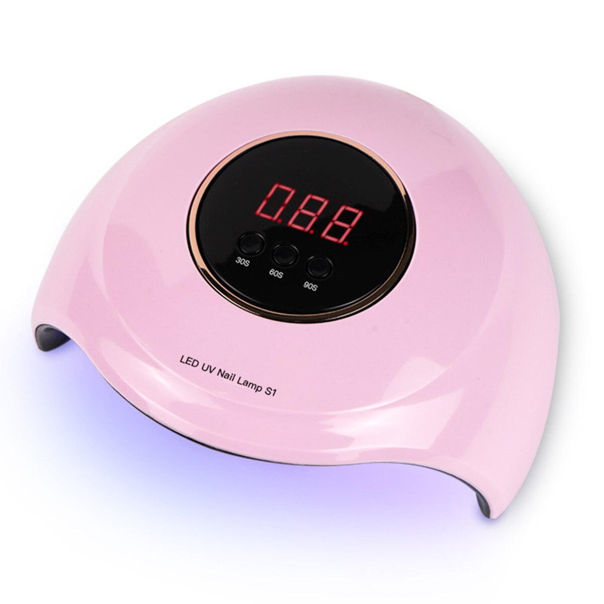 60w usb-nageldrogers, slimme sensor, gellak-uithardingsapparaat met 3 timers, uv-manicurelamp en led-lichttherapieapparaat: Roze