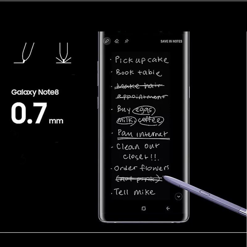 For Samsung Galaxy Note8 pen Active S pen stylus touch screen pen Note 8 waterproof call phone S pen black blue purple gold