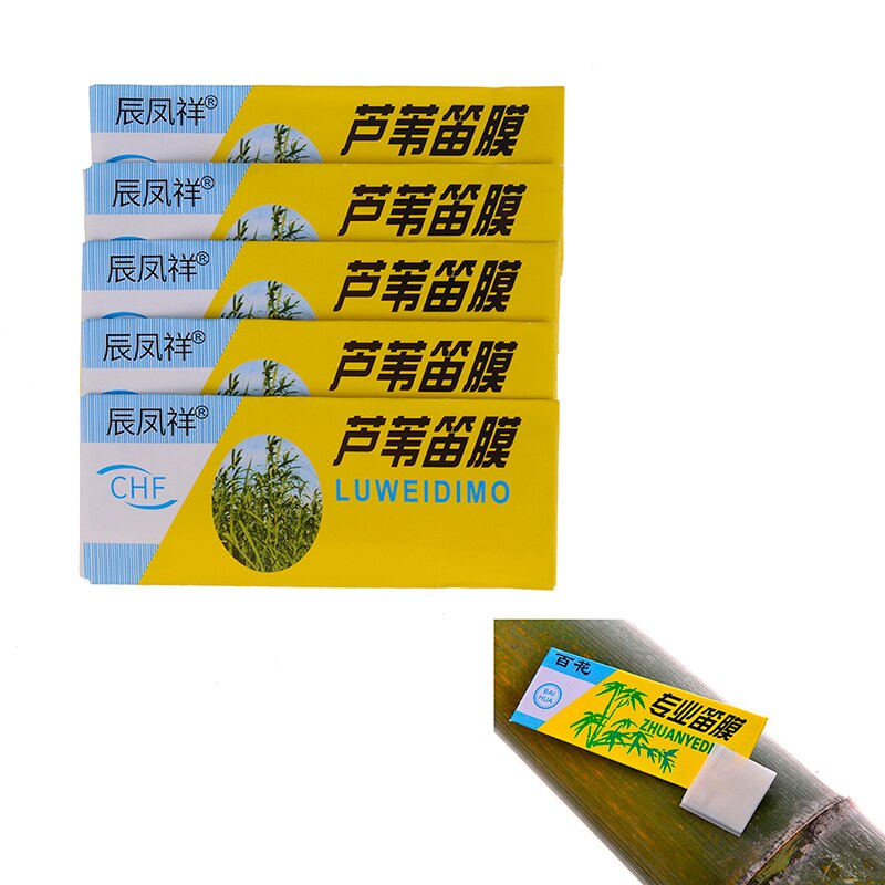 Pegatinas especiales de Flauta de bambú Natural Dimo, Flauta diafragma Dizi china y membrana de Metal, , 1/5 uds.