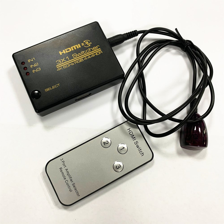 4K 60Hz Hdmi Schakelaar 3 In 1 Out Hdmi 2.0 Hd Switcher 3X1 HDCP2.2 Adapter Voor PS3 PS4 Pro Apple Tv