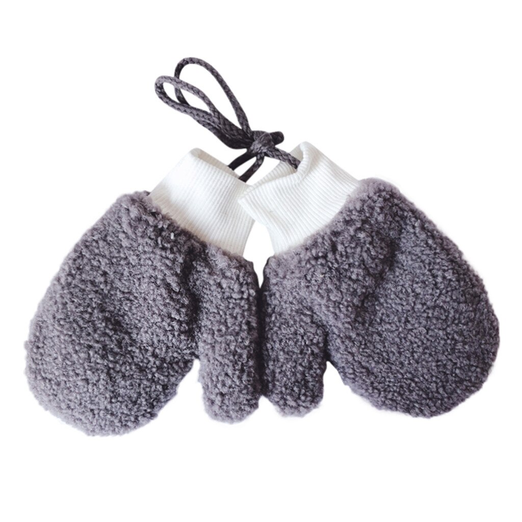 freundlicher Handschuhe Neue Kleinkind Baby Verdicken Jungen Mädchen Seil Vollen Finger Warme Gestrickte Handschuhe Handschuhe einfache stil