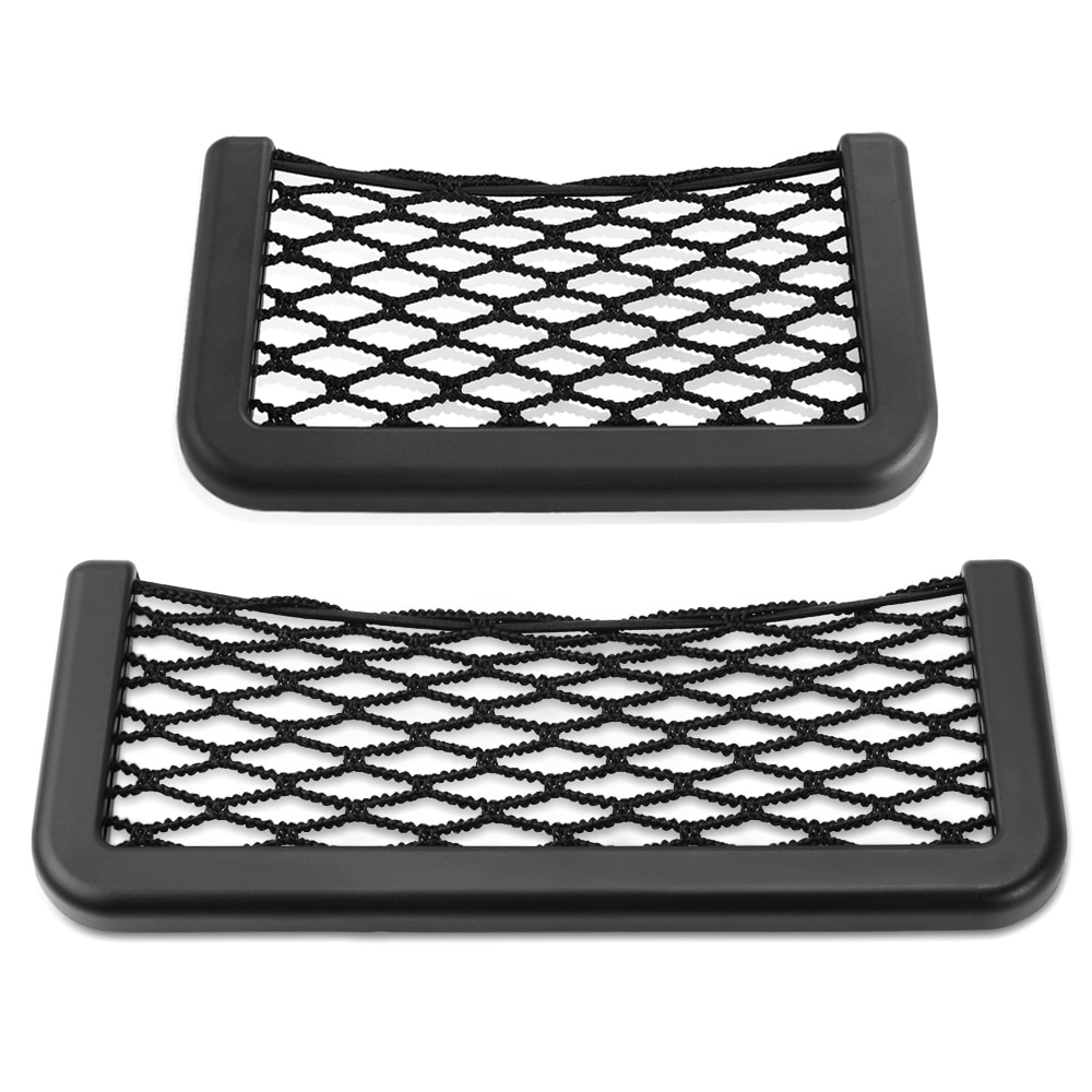 Universal Black Car Net Bag Phone Holder for renault arkana duster logan 2 kaptur sandero laguna 2 kangoo megan 3