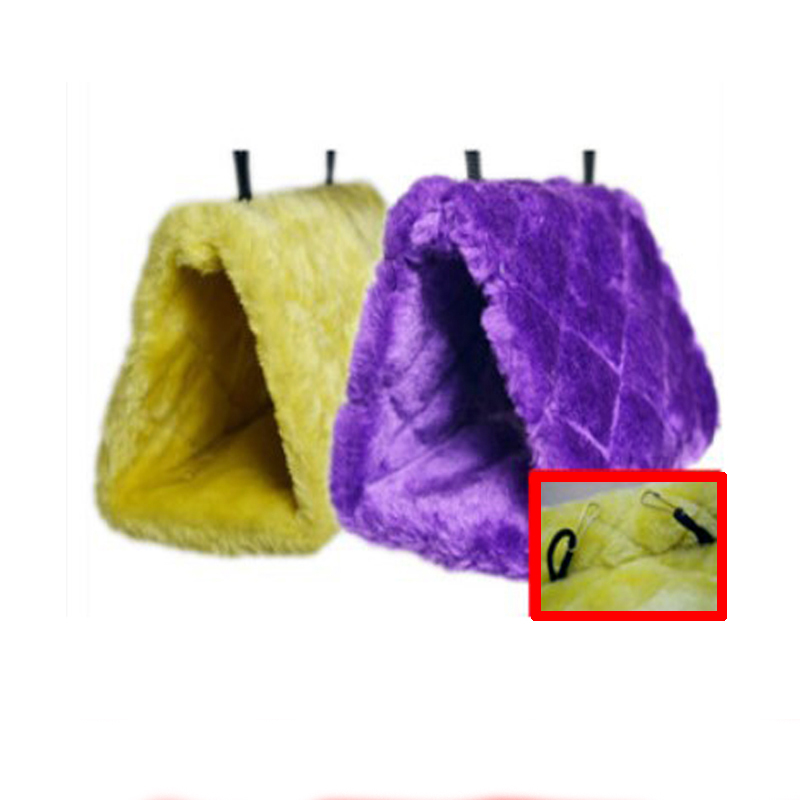 CW024 Pluche Snuggle Vogel Papegaai Shed Hangmat Opknoping Cave Winter Warm Kanarie Hut Nest gratis
